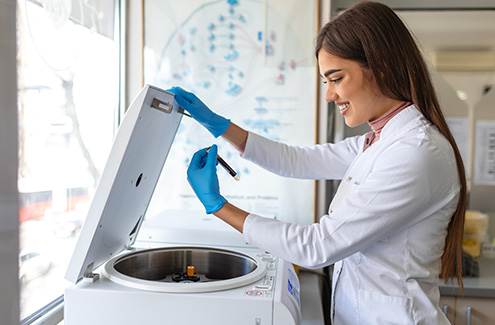 a person using some medical equipment