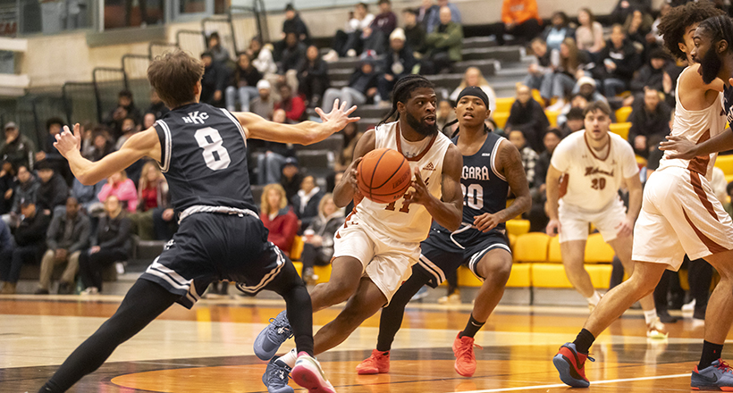 Mohawk College basketball players
