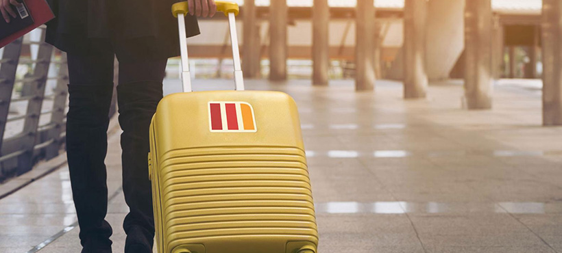 luggage carried in an airport