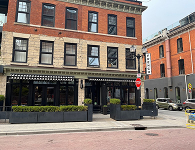 Outdoor view of The French Bistro