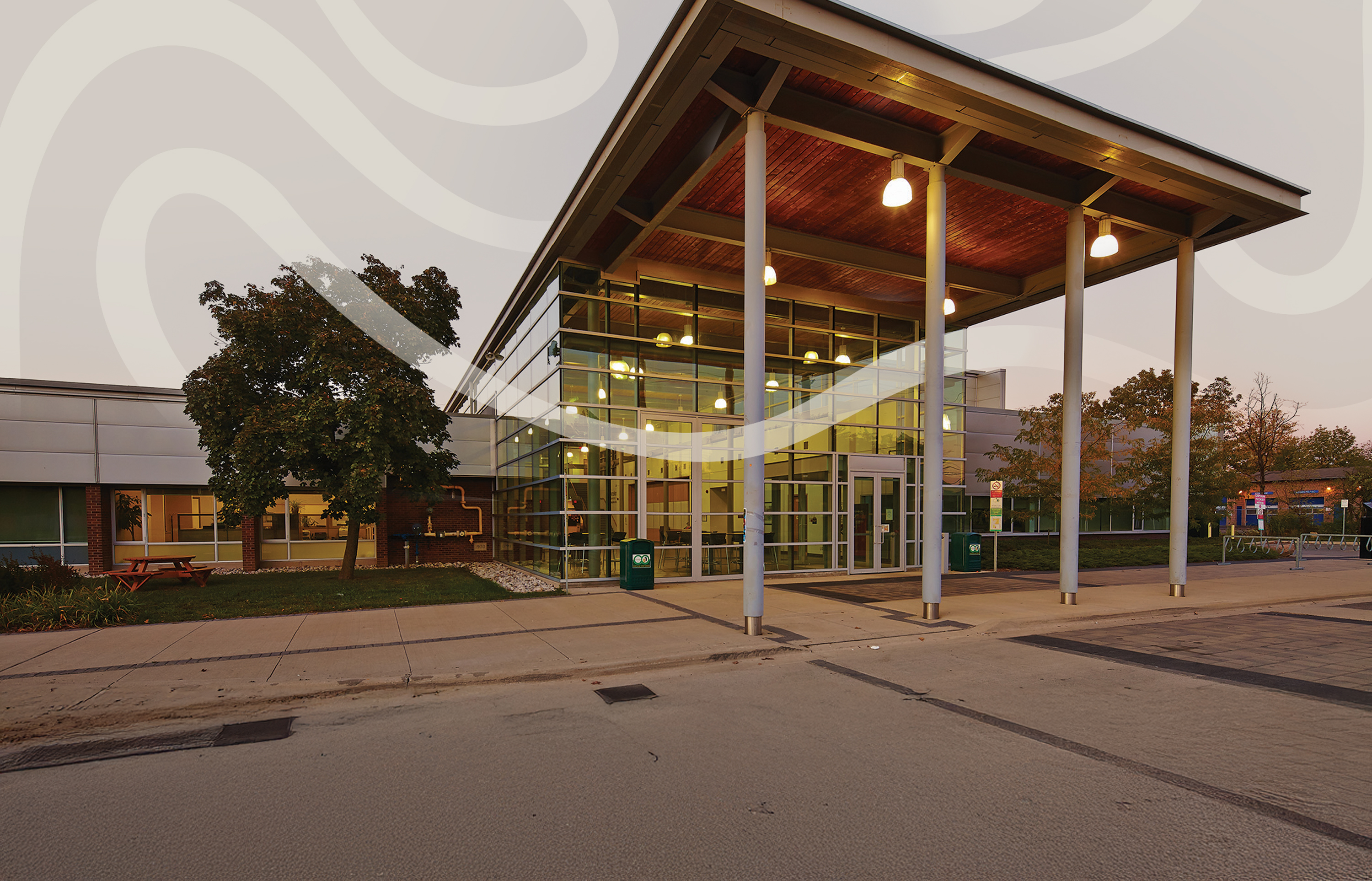 Stoney Creek campus exterior building.