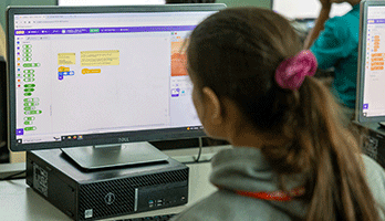 Elementry School Student coding