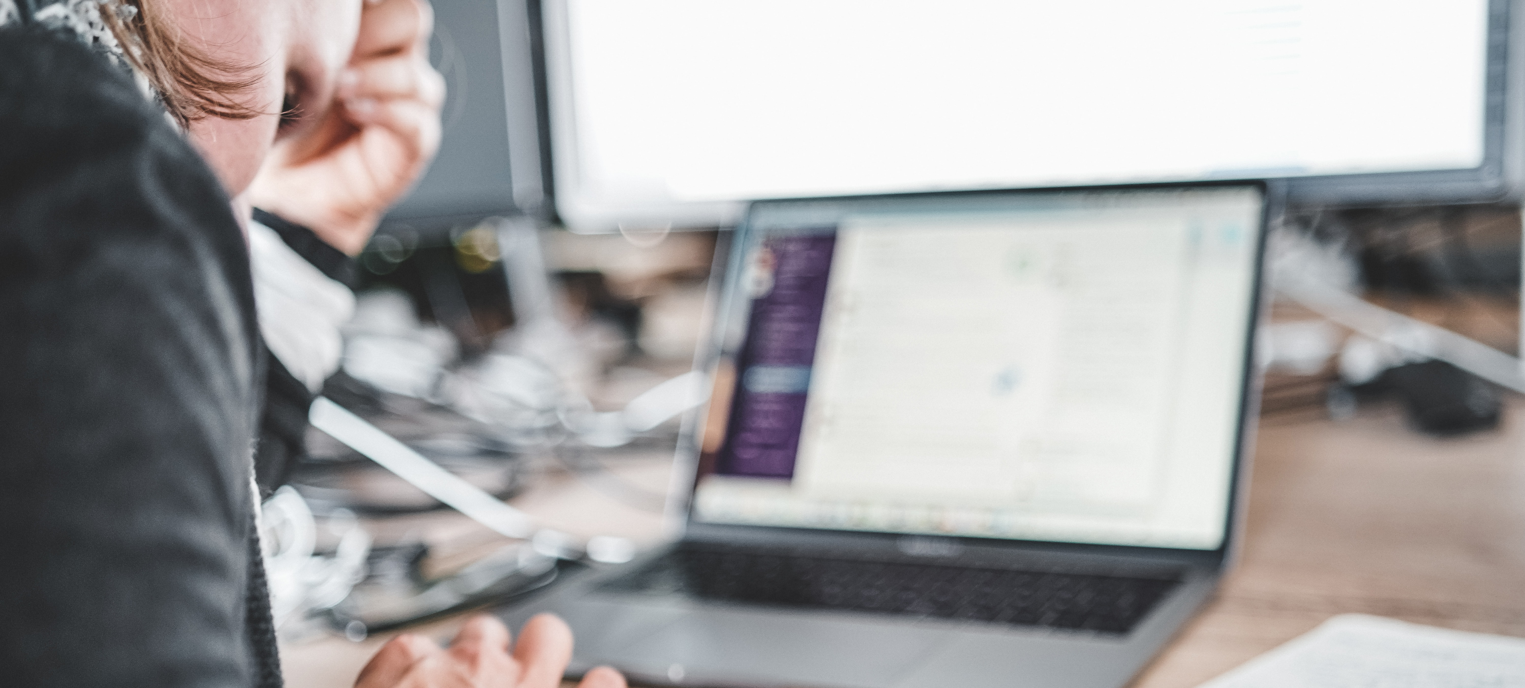 Person working on laptop. Photo from Unsplash