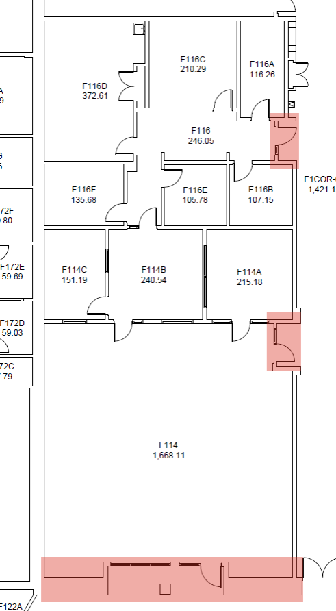 Figure 1: Fennell Campus – F-Wing F114