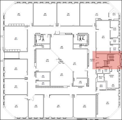 Figure 3: Fennell Campus - J-Wing Stair E