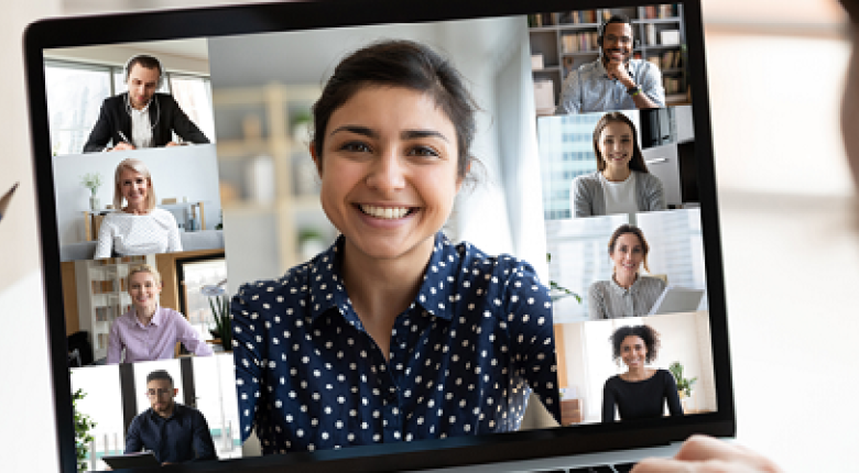 multiple people of a video conferencing call 