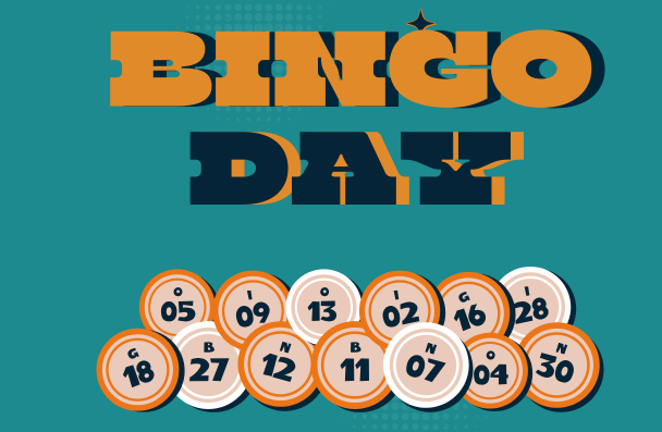 Bingo day. various bingo balls.