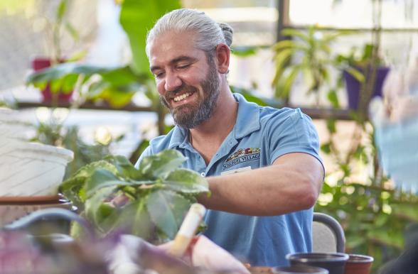 Alumni Tyson Creechan Greenhouse